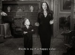 "Black is such a happy colour"