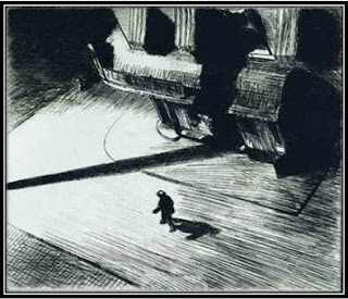 gravure peintre Edward Hopper Night Shadows, expo Grand Palais Paris