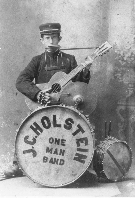 Interesting Vintage Photos of One Man Bands Vintage Everyday