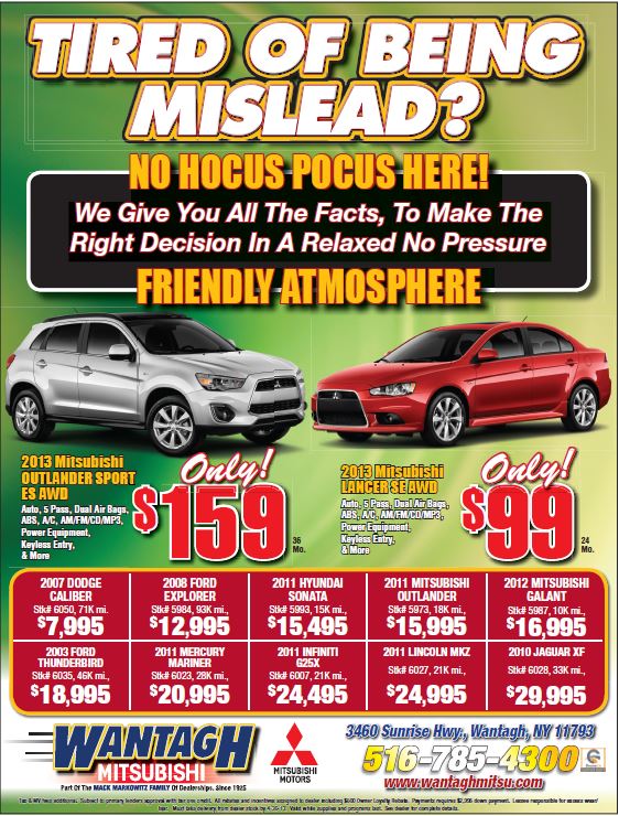 Wantagh Mitsubishi Used Cars Wantagh Mitsubishi Used Cars