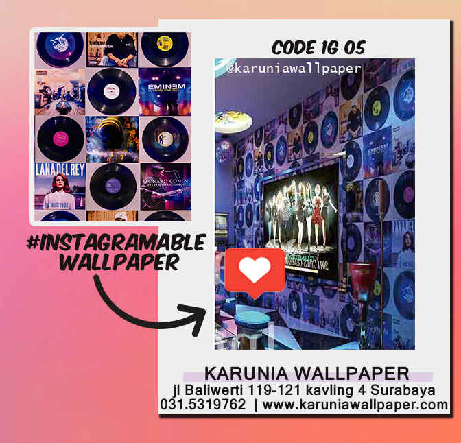 jual dinding wallpaper retro
