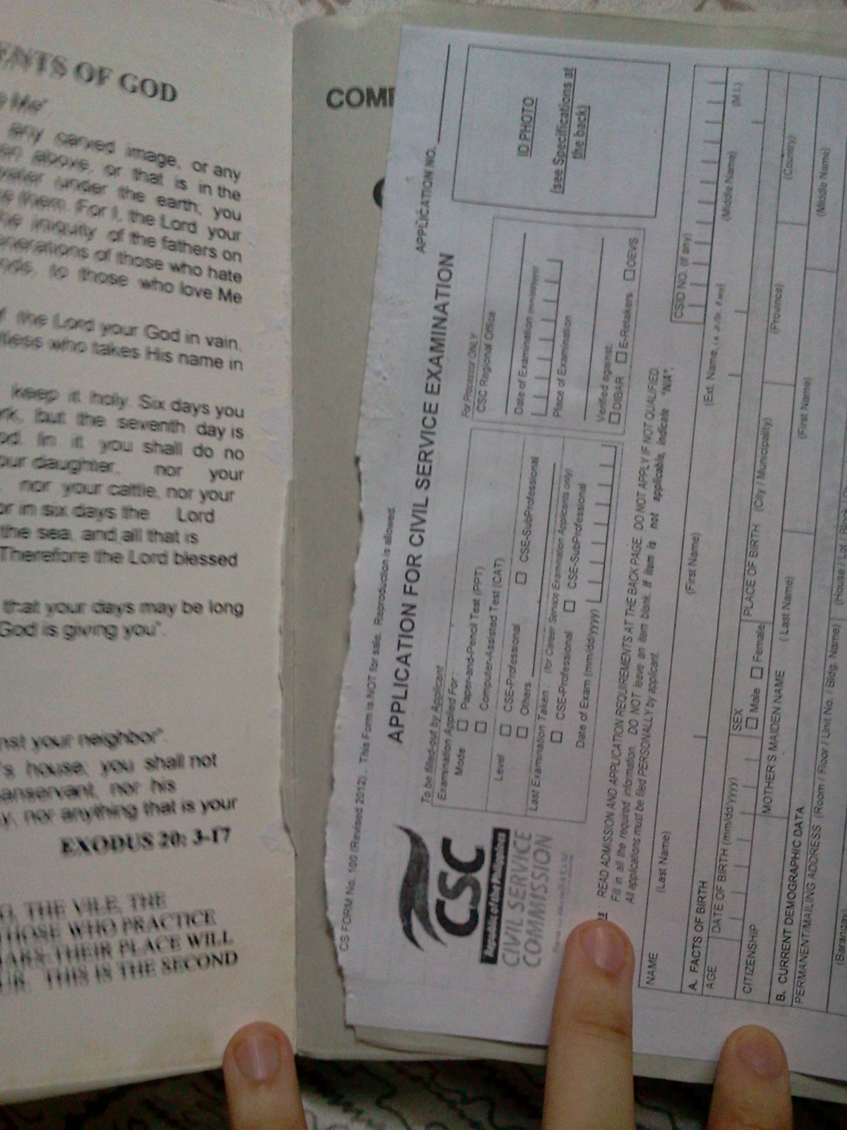CSC Reviewer by Busto (2013) - Free Form 100 is Poorly Attached