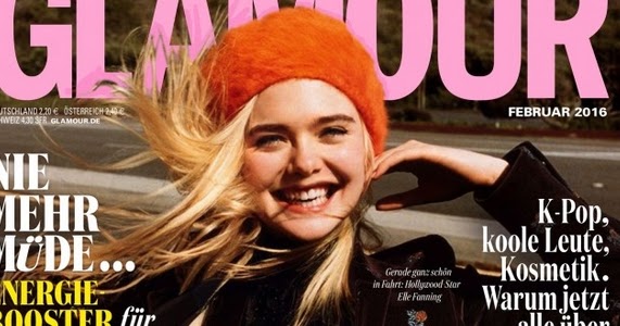 Beauty Mags: Elle Fanning | Glamour Germany February 2016