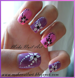 nail flower nails designs flowers purple easy tutorial pink acrylic basic short hawaiian dark manicure nailart floral ongles french fingernail