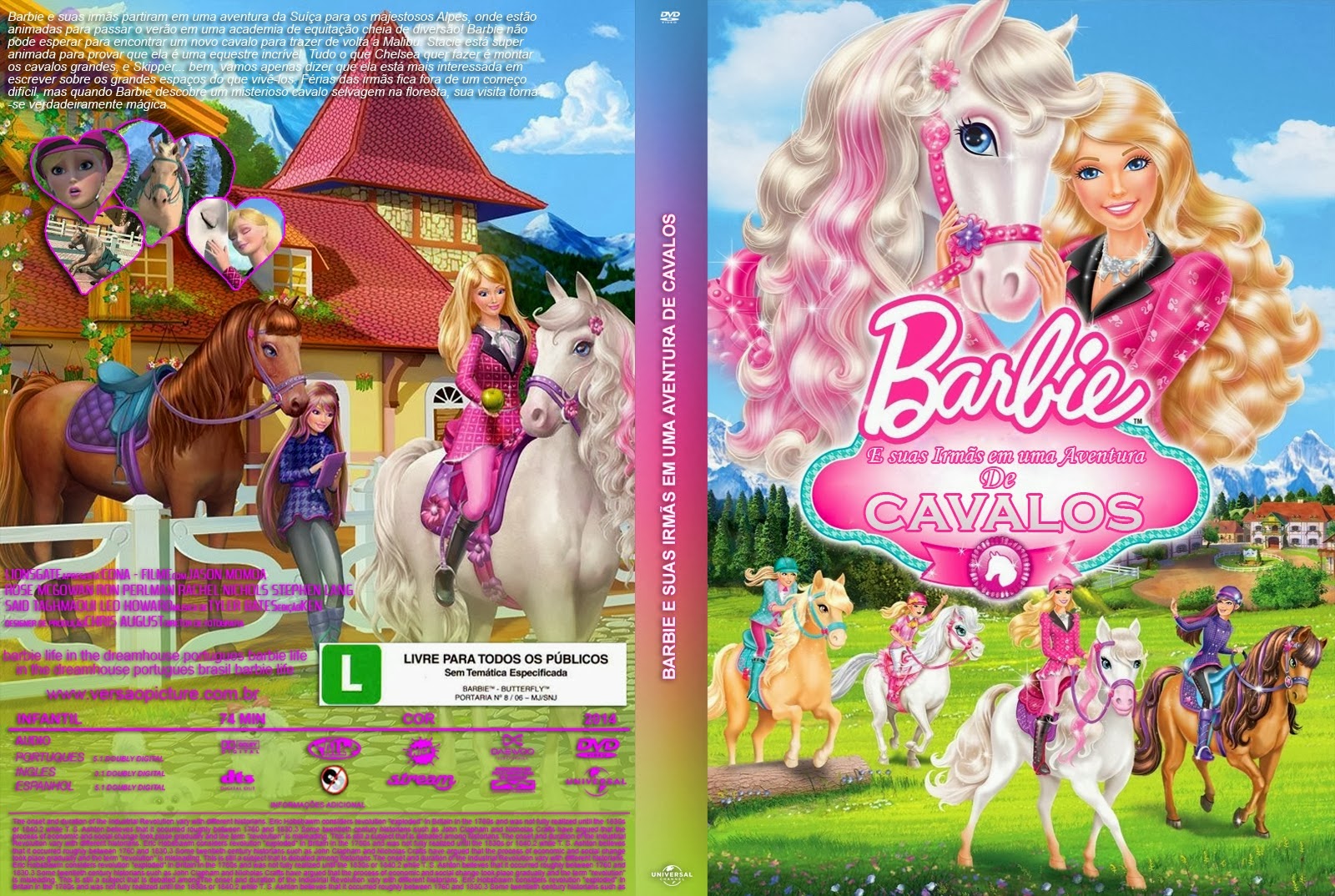 BARBIE e suas Irmãs em uma Aventura De Cavalos