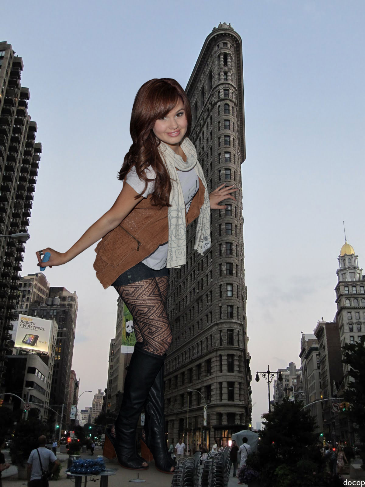 docop's size blog: Giantess Debby Ryan - Collage Set