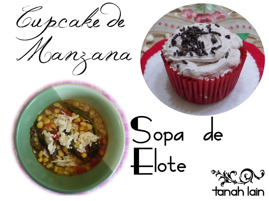 Receta de Sopa de Elote y Cupcakes de Manzana