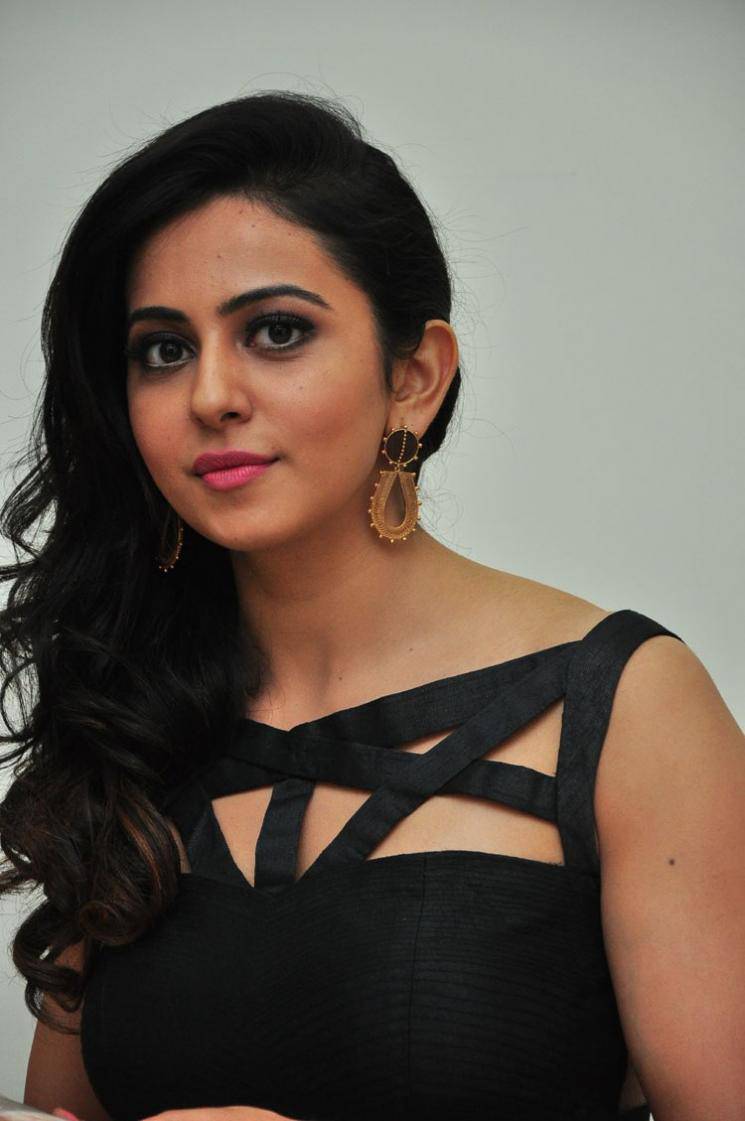 Rakul Preet Singh Images At Audio Launch In Black Dress Rakul Preet Singh