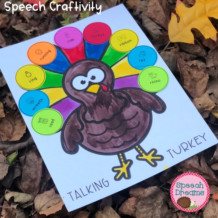 Speech Dreams: Thanksgiving Speech Therapy Turkey Craft