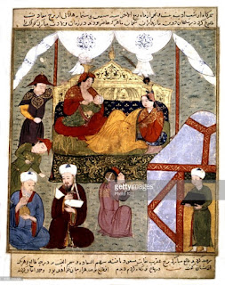La corte del ilkán de Persia. La corte del ilkán de Persia.