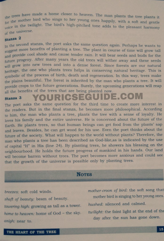 Workbook/Textbook Solution of Treasure Trove of Poems THE HEART OF THE