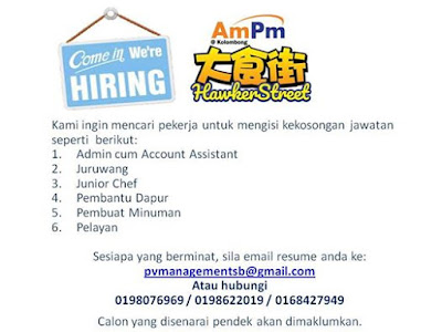 January 2018 Sabah Jobhunt Job Vacancy Kerja Kosong Di Ampm Kelombong 6 Kekosongan