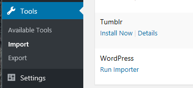 WordPress Importer