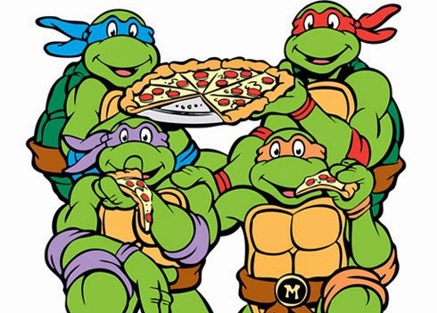 Gambar Makan Pizza Kura Kura Ninja Kartun Lucu Teenage Mutant Ninja Turtles 