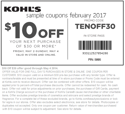 Kohls coupon code february 2019