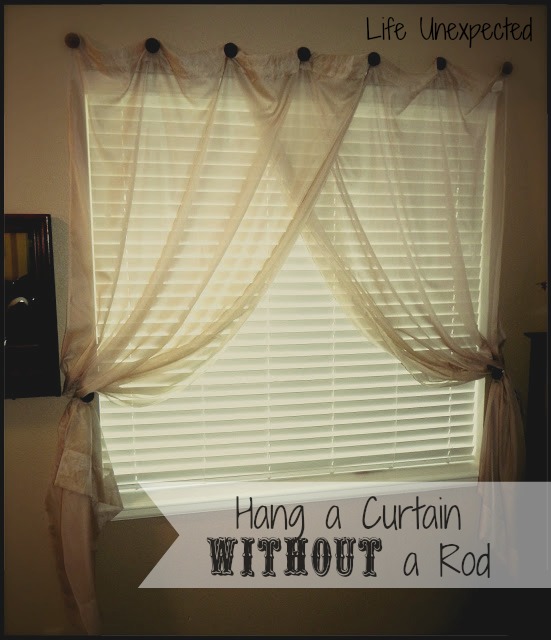 Install Curtain Rod Without Drill Curtains for Less