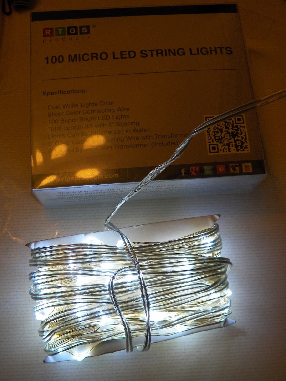 mygreatfinds RTGS 100 LED String Lights in Cold White Color Review