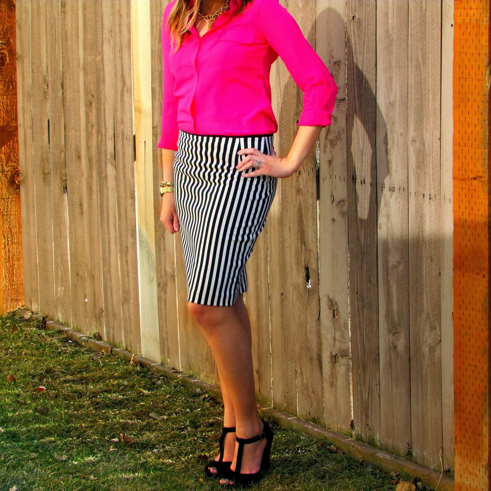 Lynnens & Lace: Hot Pink & Stripes