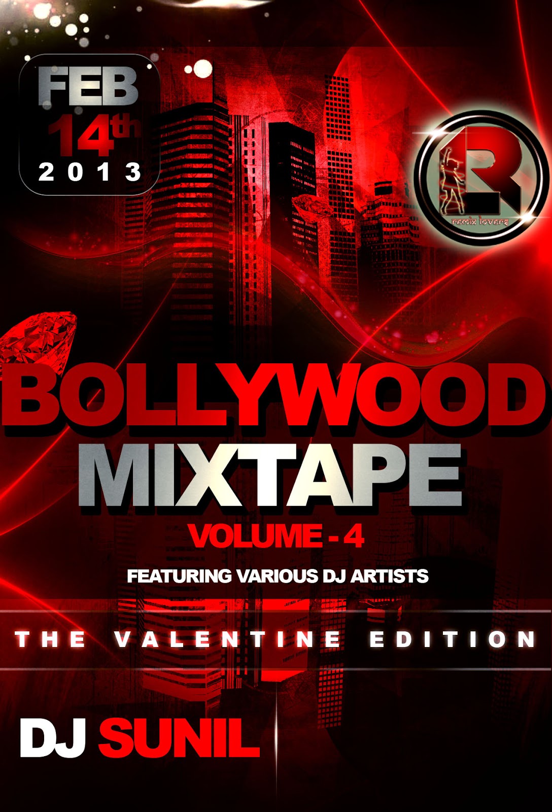 Bollywood Mixtape Vol.4 The Valentine Edition Dj Sunil Remix Lovers
