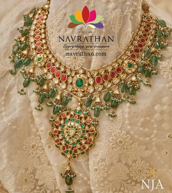 Kundan Jadau Necklace by Navaratan Kundan Jadau Necklace by Navaratan