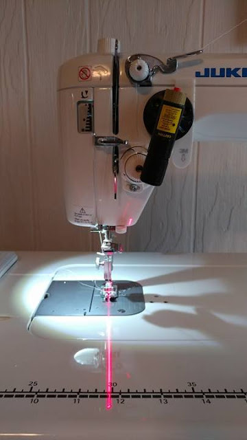 Adding a laser to a Juki sewing machine