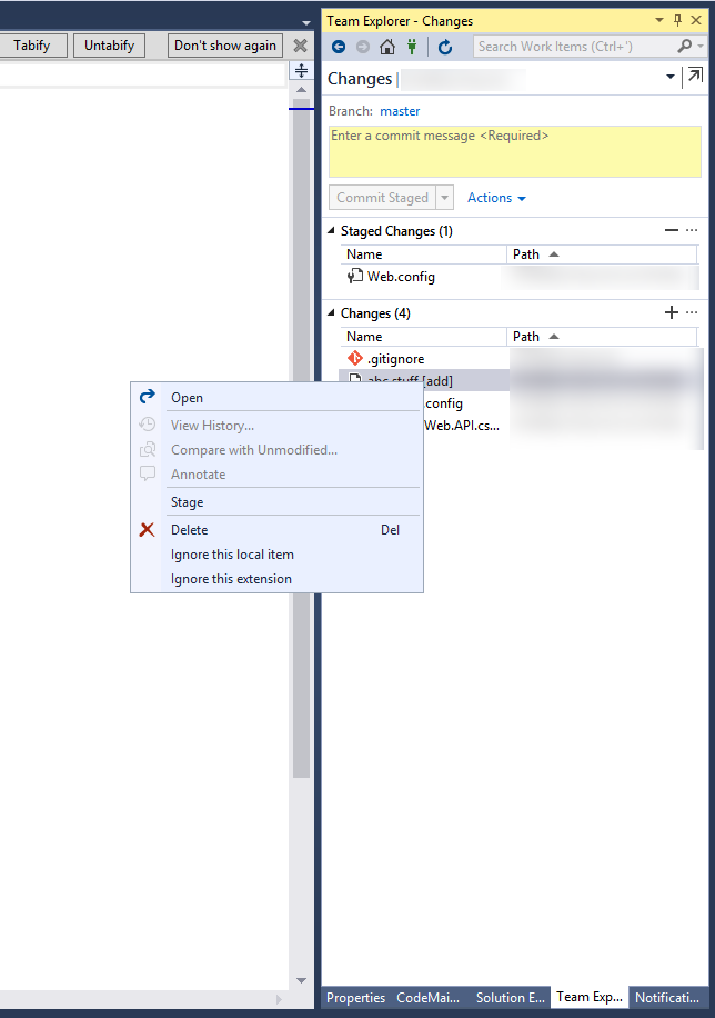 Living and breathing the world of Microsoft Working with .gitignore