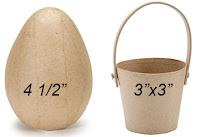 Annie Lang's paper mache springtime painting project supplies Get Annie Lang's FREE project instructions and painting patterns to create paper mache eggs and baskets