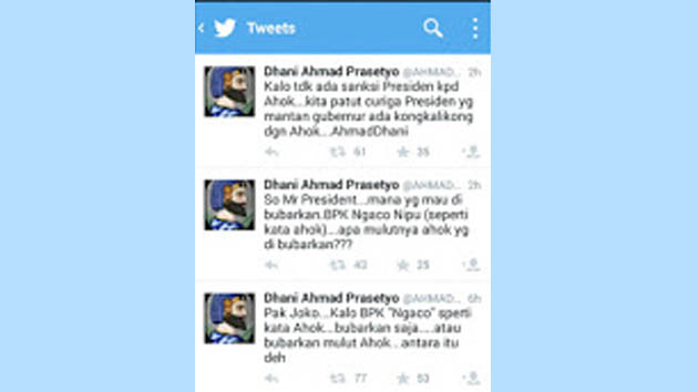 Begini Permintaan Dhani ke Presiden Terkait ‘Mulut’ Ahok Begini Permintaan Dhani ke Presiden Terkait ‘Mulut’ Ahok