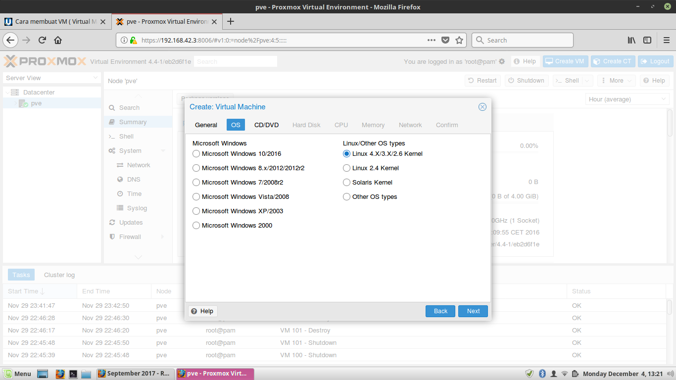 Vm console