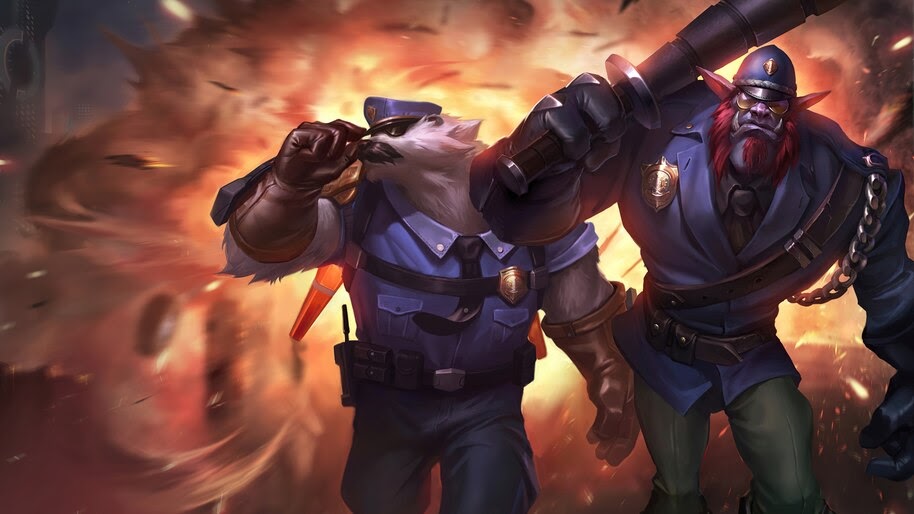 Captain Volibear, Rework, New, Splash Art, 8K, #3.1873
