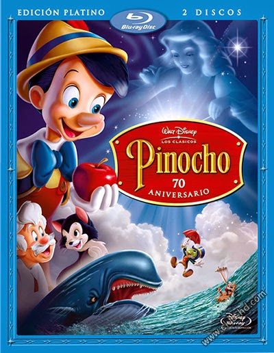 Pinocchio (1940) 1080p BDRip Dual Latino-Inglés [Subt. Esp] (Animación)