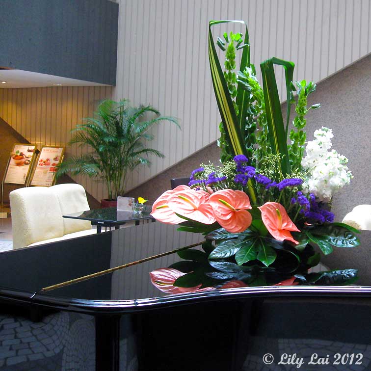 Floral Whisper Piano Top Arrangements