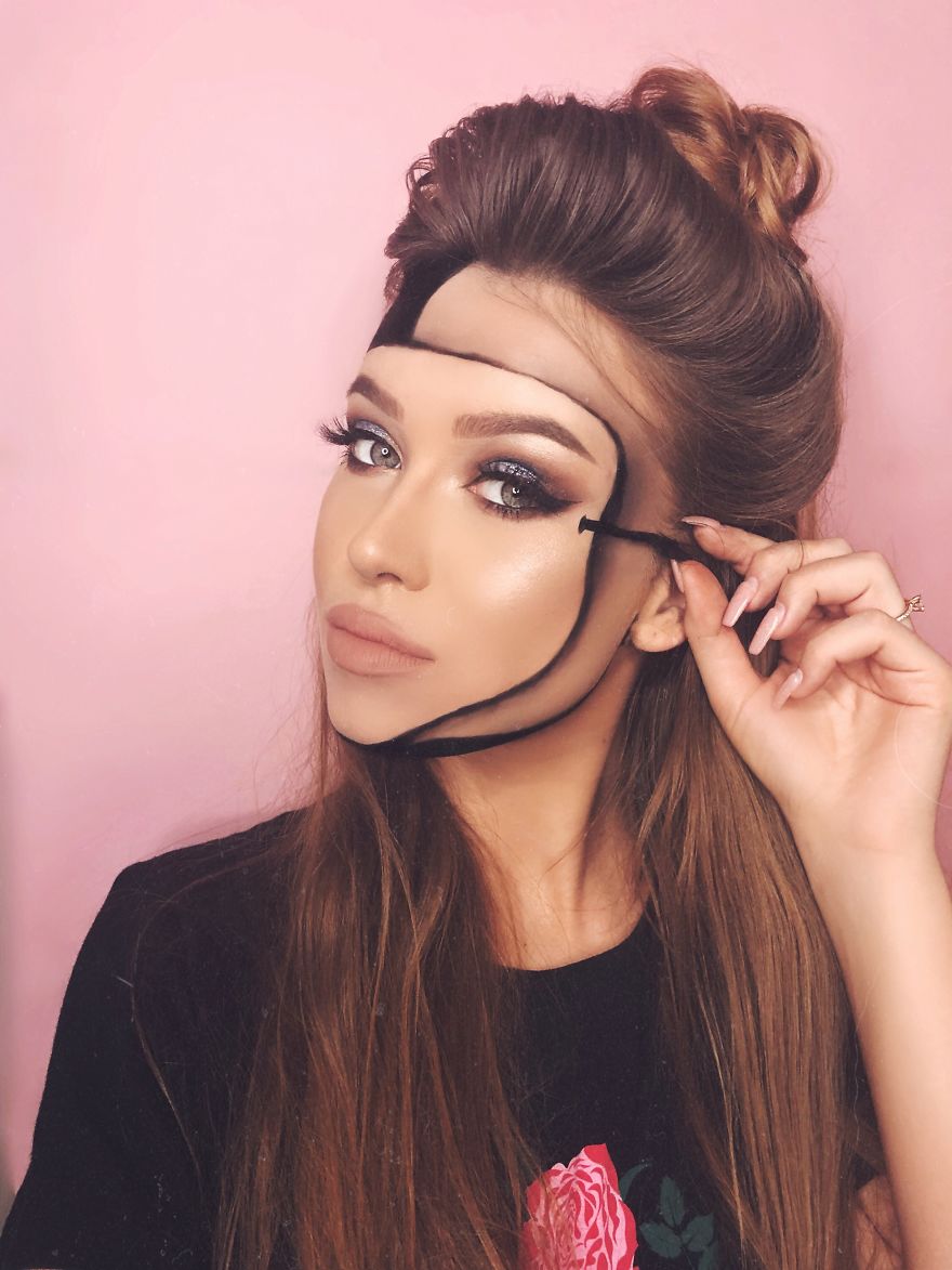 23-Year-Old Monika Mastered The Art Of Makeup For Halloween 23-Year-Old Monika Mastered The Art Of Makeup For Halloween
