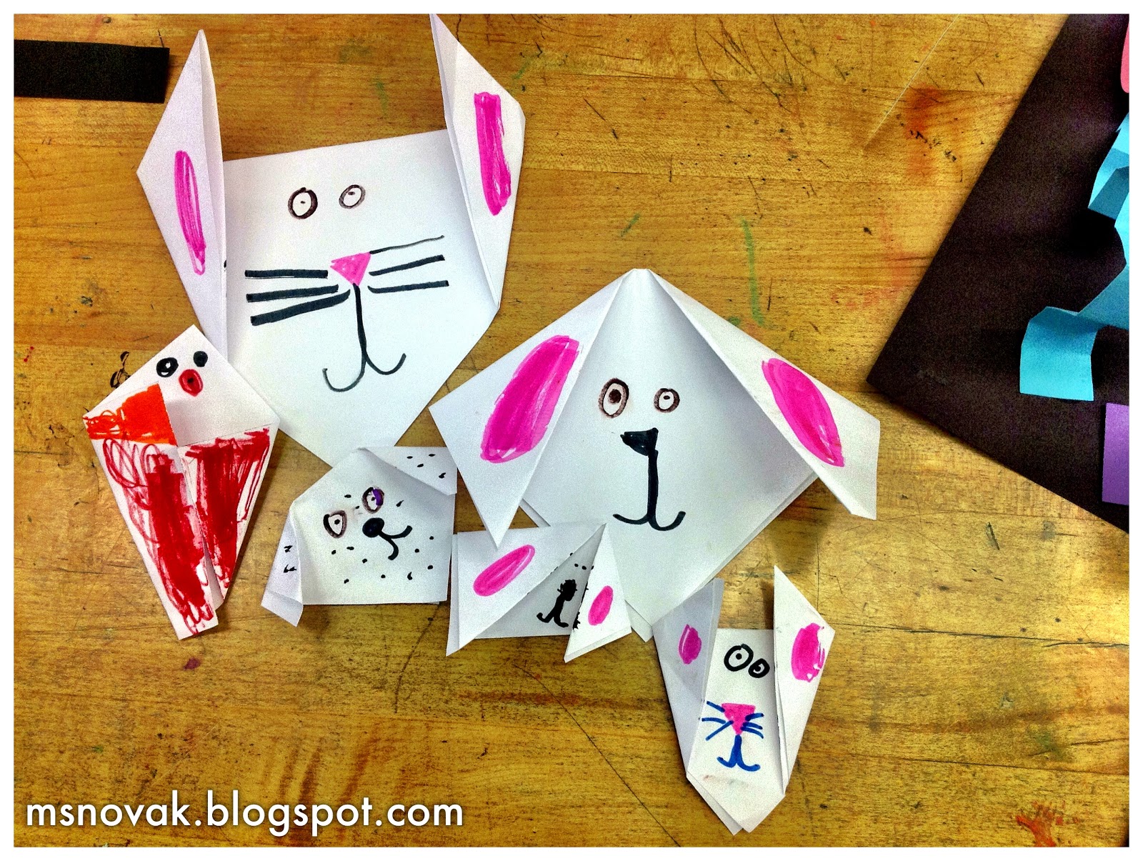 Organized Chaos: Origami Cats and Dogs - Kindergarten