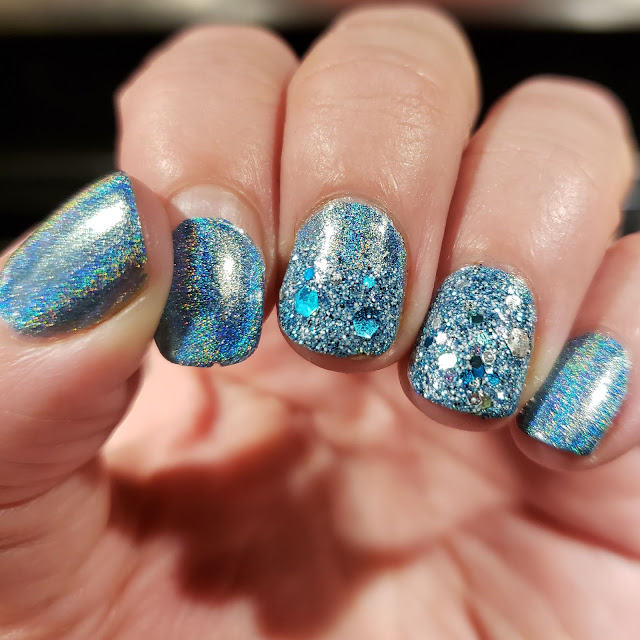 homemade glitter nail peelie, nail art, manicure, unt