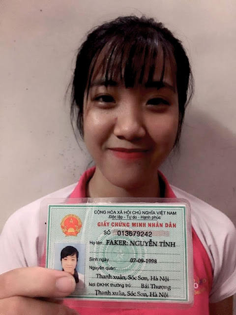 Share psd cmnd nữ cầm tay thấy mặt chuẩn mới nhất 2018