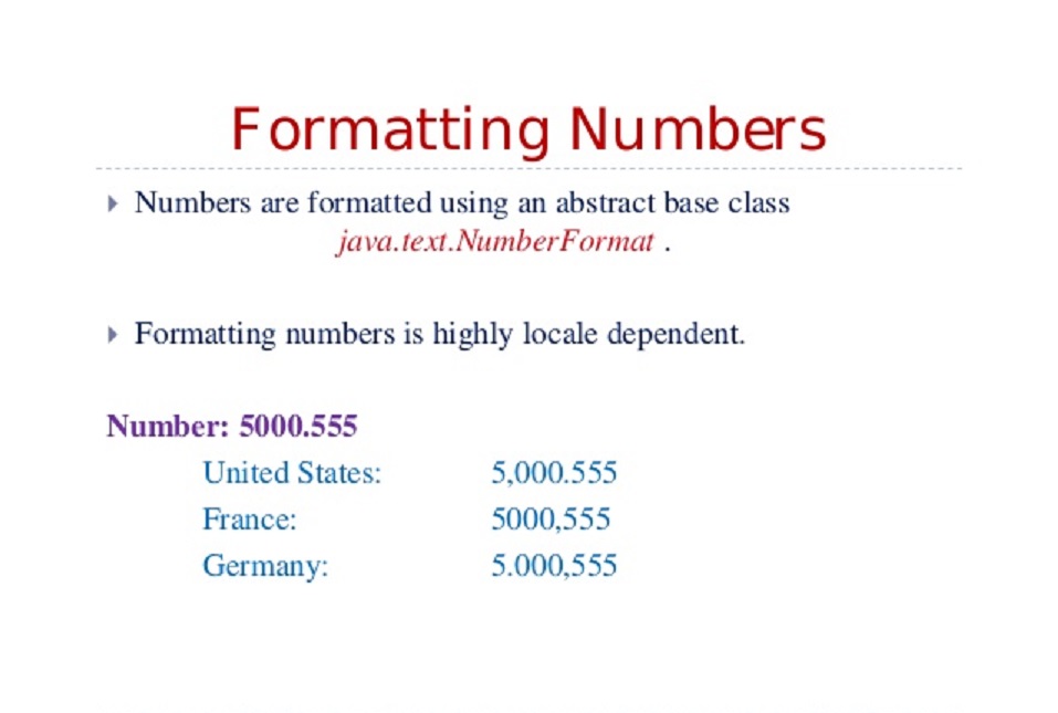 Java67: to format in Java? - NumberFormat