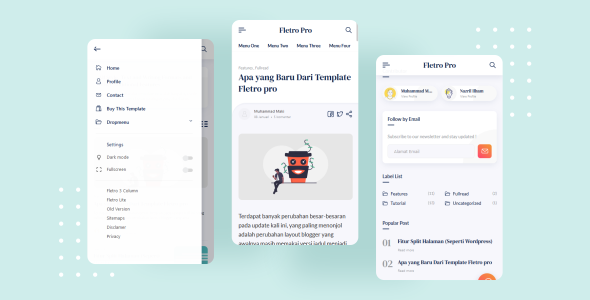 Template Blogger Fletro AMP