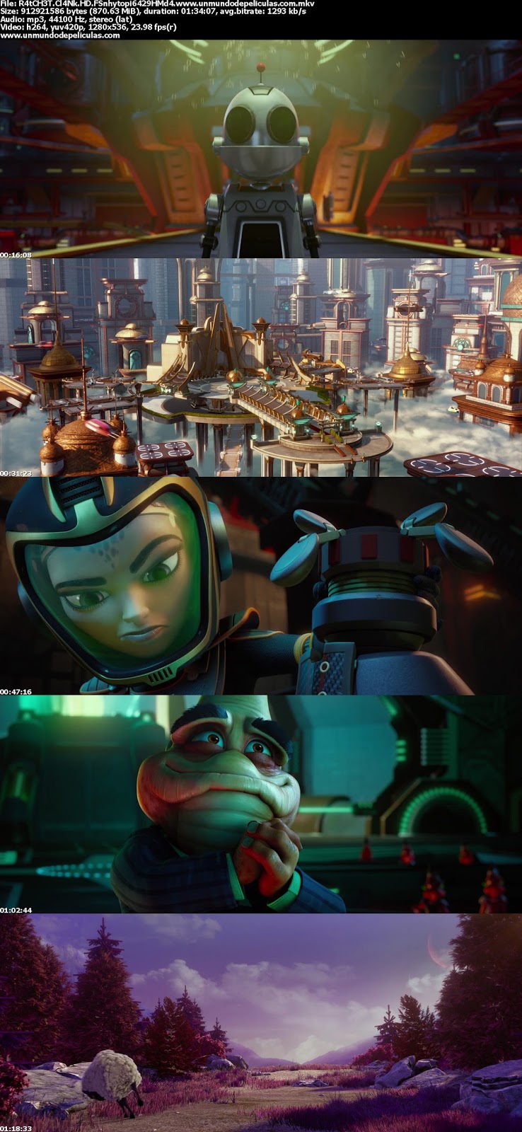 Capturas de la película.