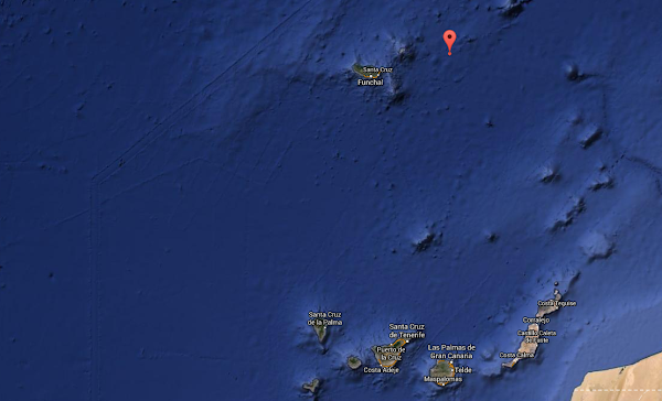 Terremoto Atlántico Madeira, 5 grados Terremoto Atlántico Madeira, 5 grados