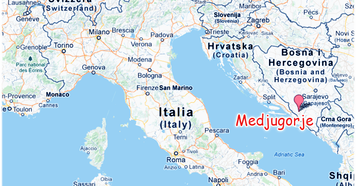Medjugorje myBESTales: Dove si trova Medjugorje? Cartina