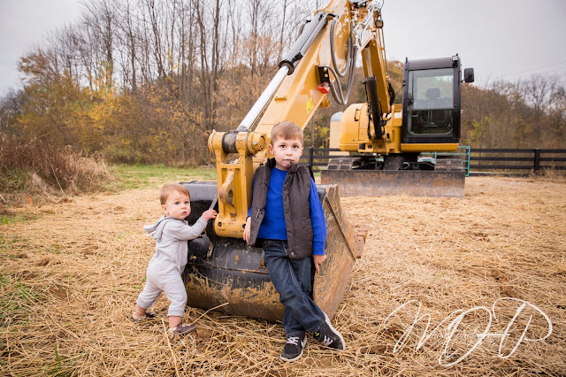 10 month old, family, jeffersontown, Kentucky, KY Family Photography, Louisville Family Photographer, outdoor, dogs, fall, Family Photos Louisville, farm, turkey run, Heavy equipment