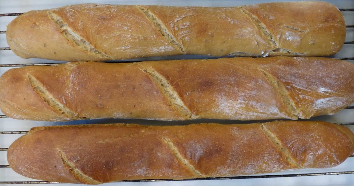dinkelbaguette mit sauerteig