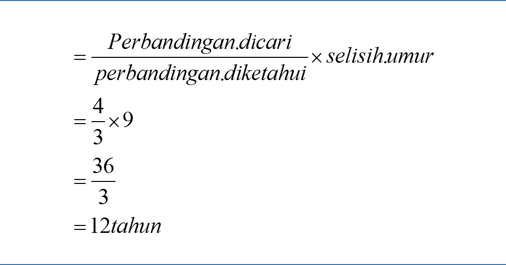 4 Contoh Soal Perbandingan Jika Diketahui Selisihnya Terbaru