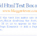 How To Add Html Text Box and Textrea in Blogger Post