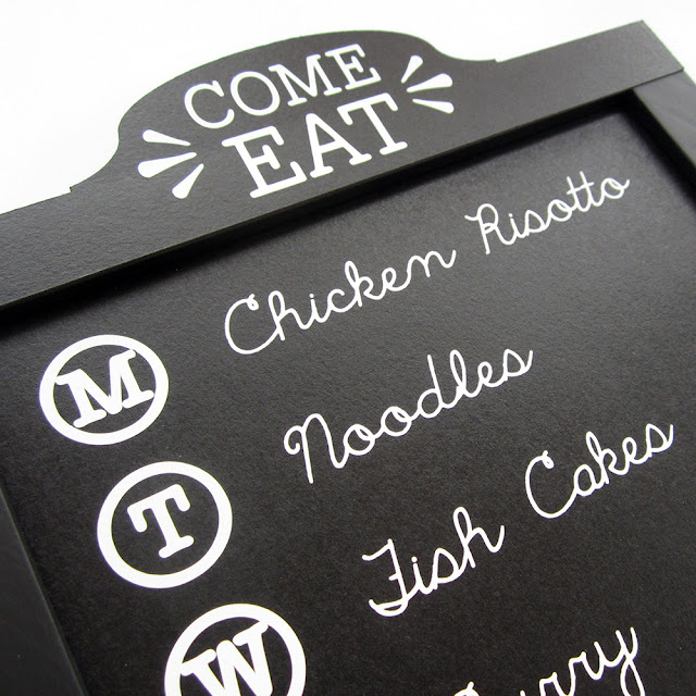 Crafting Quine New Chalkboard Cardstock Family Menu Chalkboard with FREE Design Elements