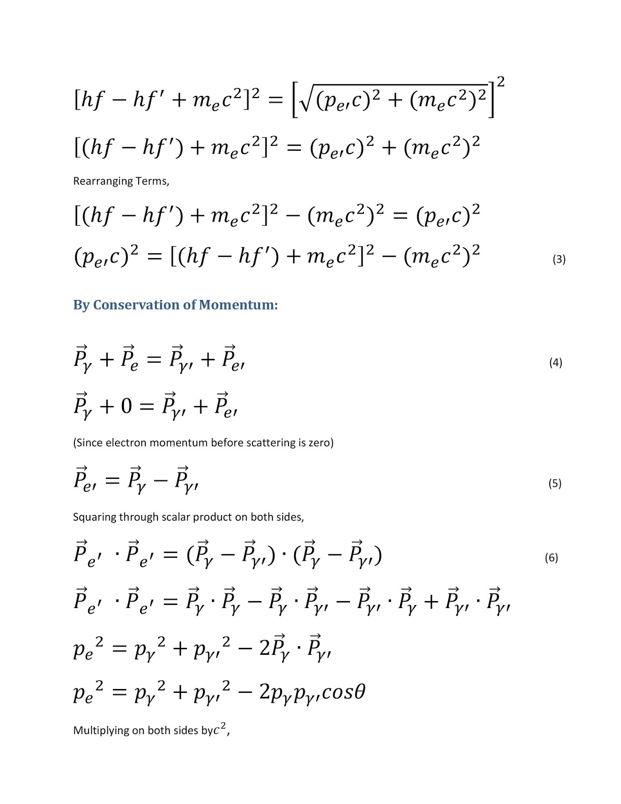 Passion of Physics A Journey Through SpaceTime Compton Effect