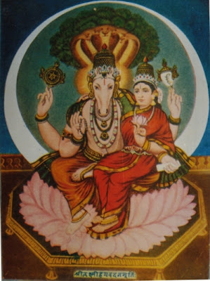 Lord Hayagriva and Goddess Lakshmi Picture