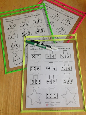 Addition And Subtraction Math Center Using Part Whole Addition And Subtraction Math Center