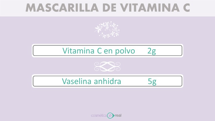 Mascarilla luminosidad de vitamina C